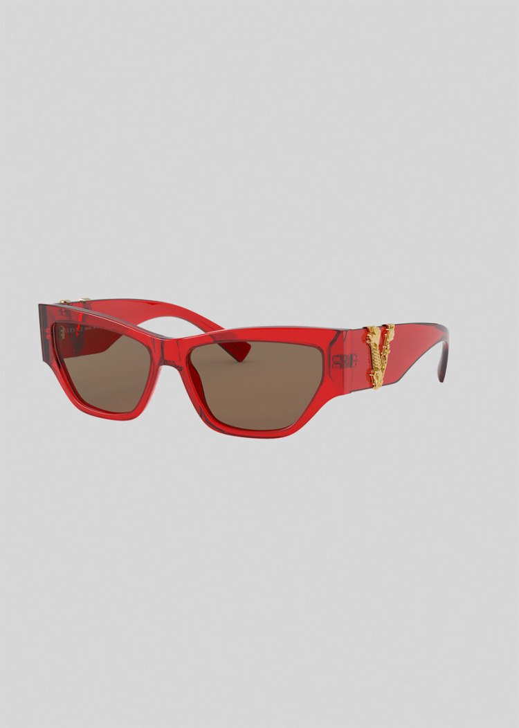 Versace Red Virtus Cat-Eye γυαλια ηλιου γυναικεια κοκκινα | D2KW28Q