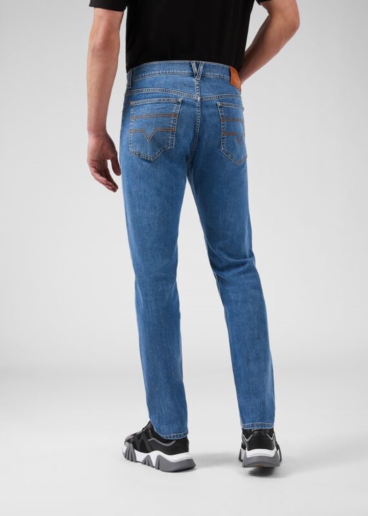 Versace Regular Fit Jeans τζιν παντελονι ανδρικα μπλε | OAHLSOX