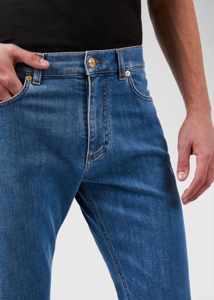 Versace Regular Fit Jeans τζιν παντελονι ανδρικα μπλε | OAHLSOX