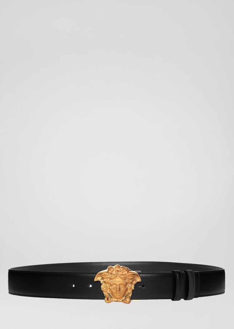 Versace Reversible Medusa δερματινα Belt ζωνη ανδρικα μαυρα | COS8JEP