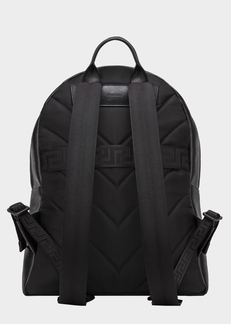 Versace Saffiano δερματινα Palazzo Backpack σακιδια πλατησ ανδρικα μαυρα | AOO6O5X