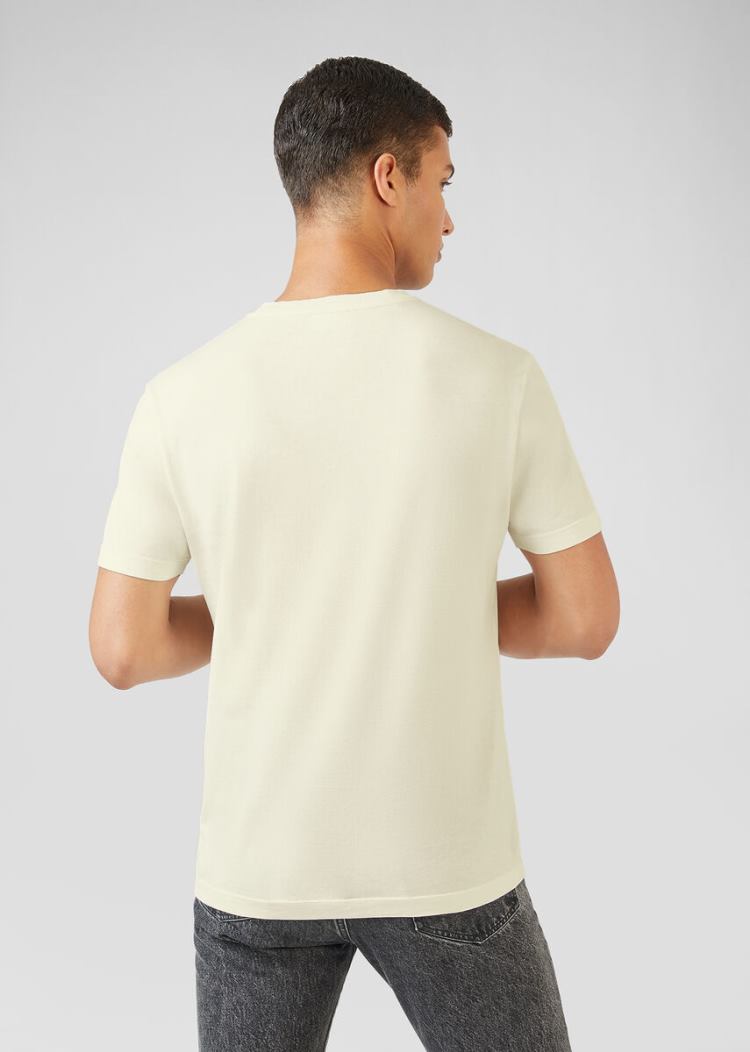 Versace Scents Motif T Shirt μπλουζακια ανδρικα ασπρα | 9ACUCNJ