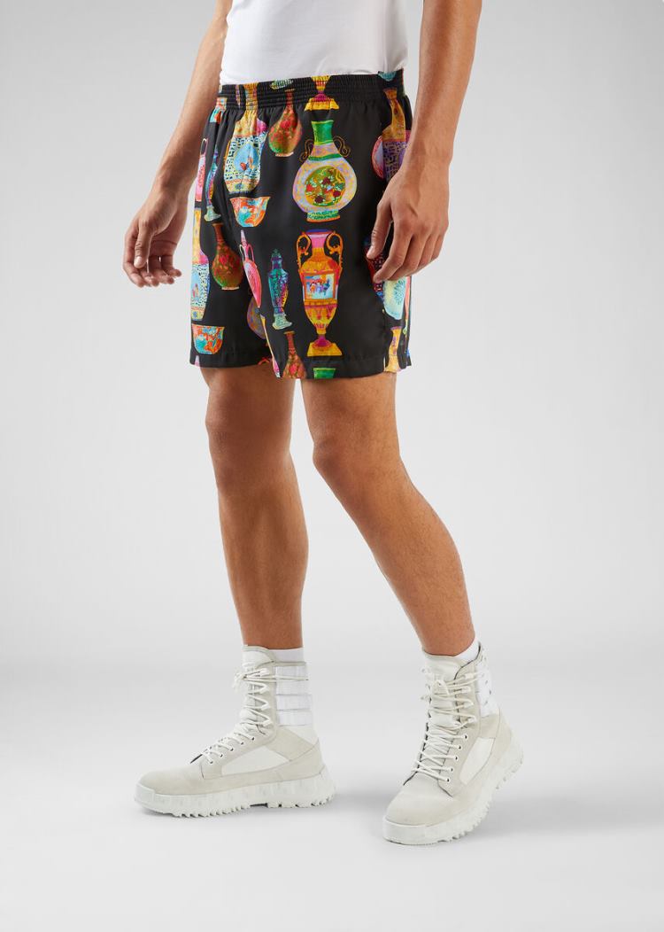 Versace Seven Vessels Print Shorts σορτσ ανδρικα Πολύχρωμο | 4HAWHTA