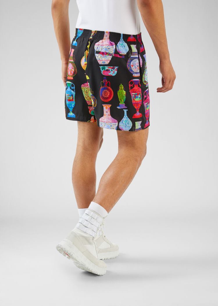 Versace Seven Vessels Print Shorts σορτσ ανδρικα Πολύχρωμο | 4HAWHTA