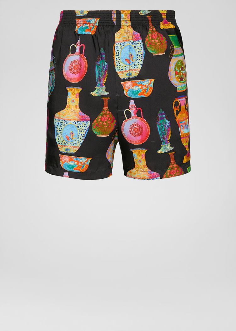 Versace Seven Vessels Print Shorts σορτσ ανδρικα Πολύχρωμο | 4HAWHTA