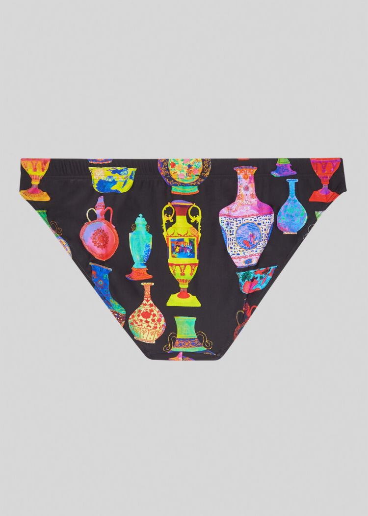 Versace Seven Vessels Print Swim Briefs μαγιό ανδρικα Πολύχρωμο | 1PBIHJY