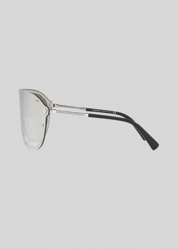 Versace Silver #Frenergy Visor γυαλια ηλιου γυναικεια ασημι | SVIGTX5