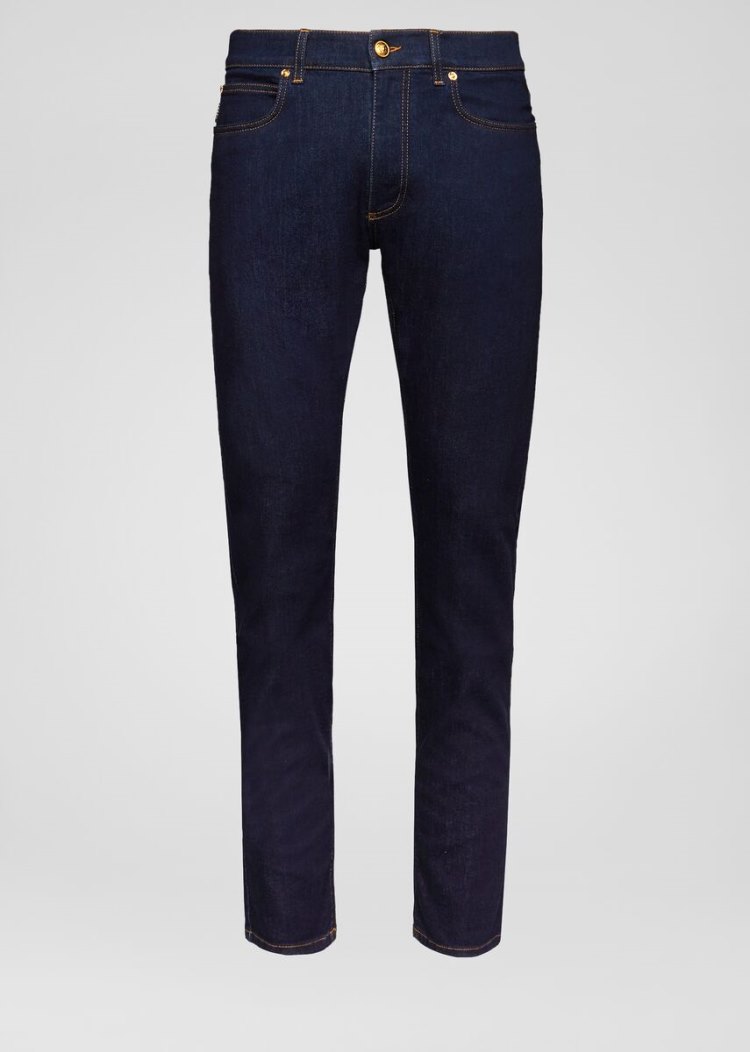 Versace Slim Fit Jeans τζιν παντελονι ανδρικα μπλε | Q08O1HM