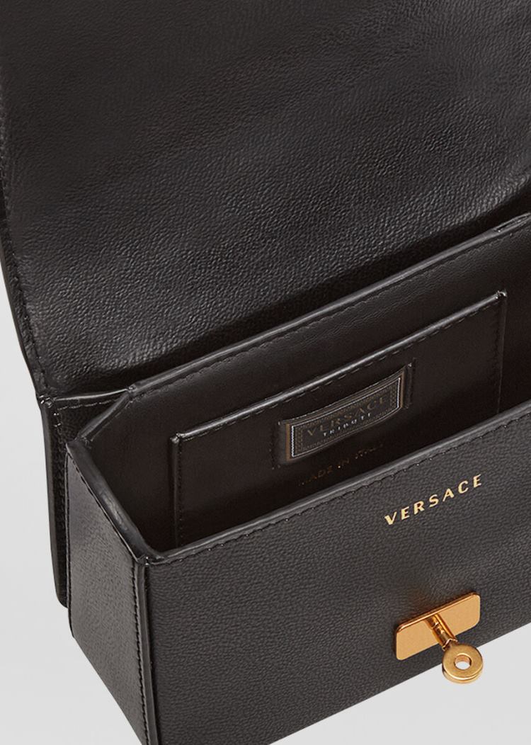 Versace Small Icon Shoulder Bag τσάντεσ ώμου γυναικεια μαυρα | BTSDT7U