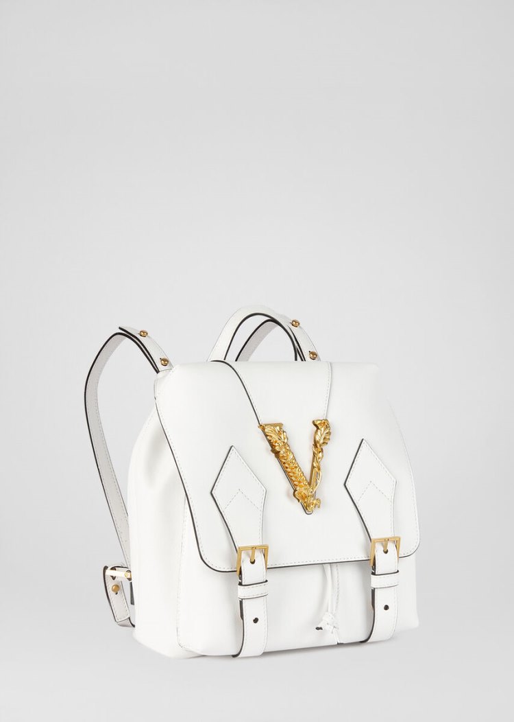 Versace Small Virtus Backpack σακιδια πλατησ γυναικεια ασπρα | VNMTEE1