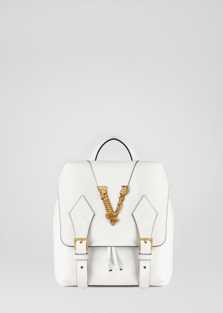 Versace Small Virtus Backpack σακιδια πλατησ γυναικεια ασπρα | VNMTEE1