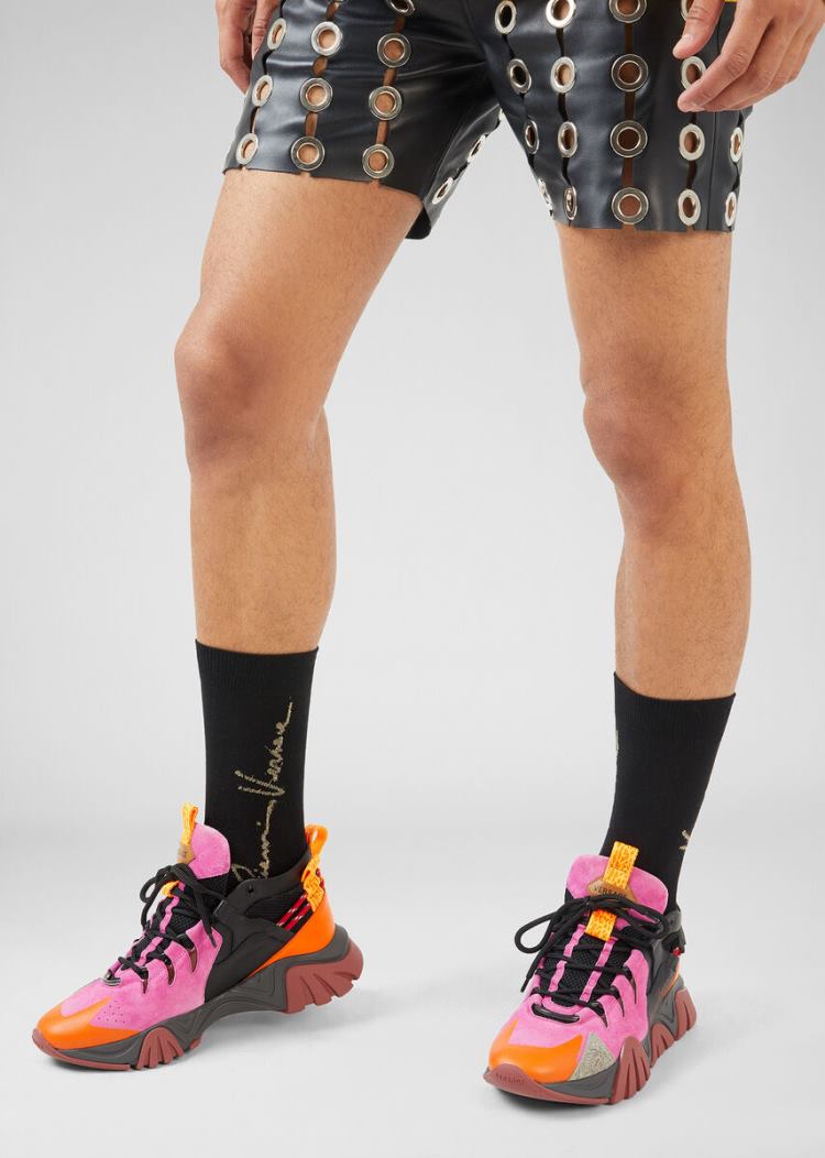Versace Squalo Hiker Trainers αθλητικα ανδρικα ροζ | MDJ5XSD