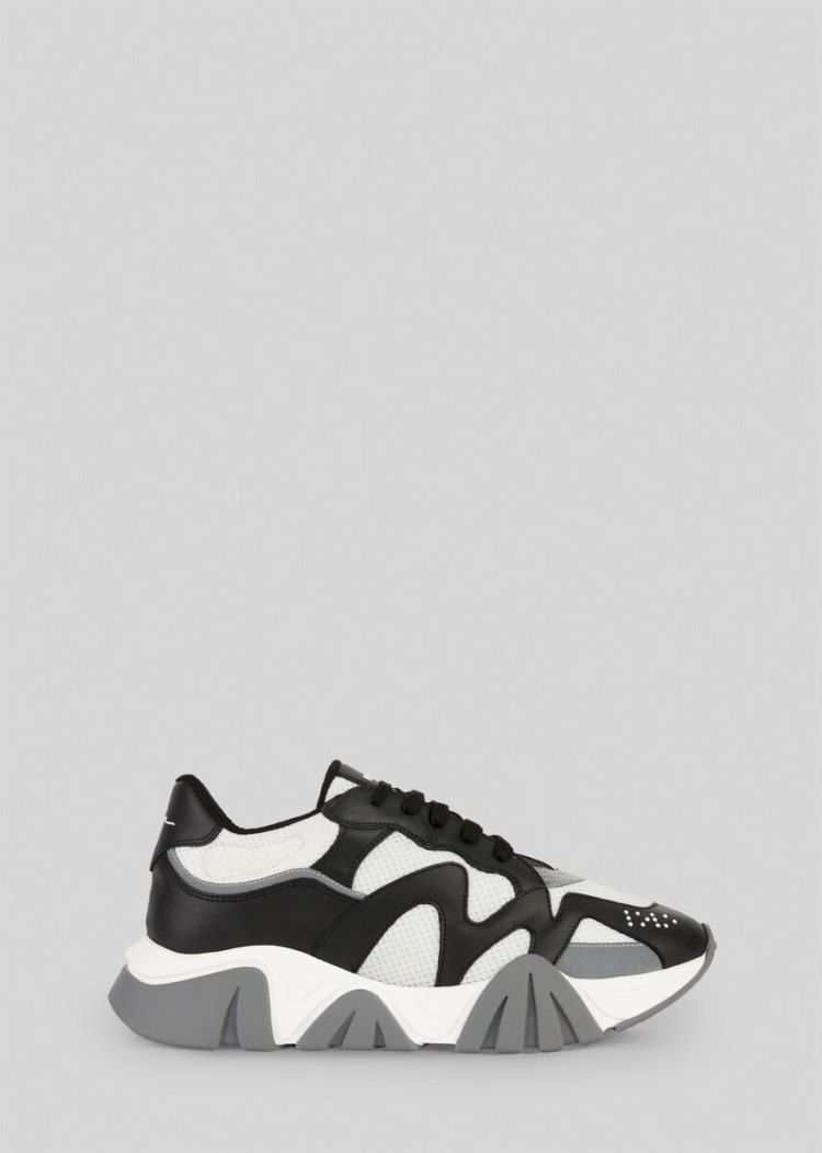 Versace Squalo Trainers αθλητικα ανδρικα ασπρα μαυρα | D7CIOTS