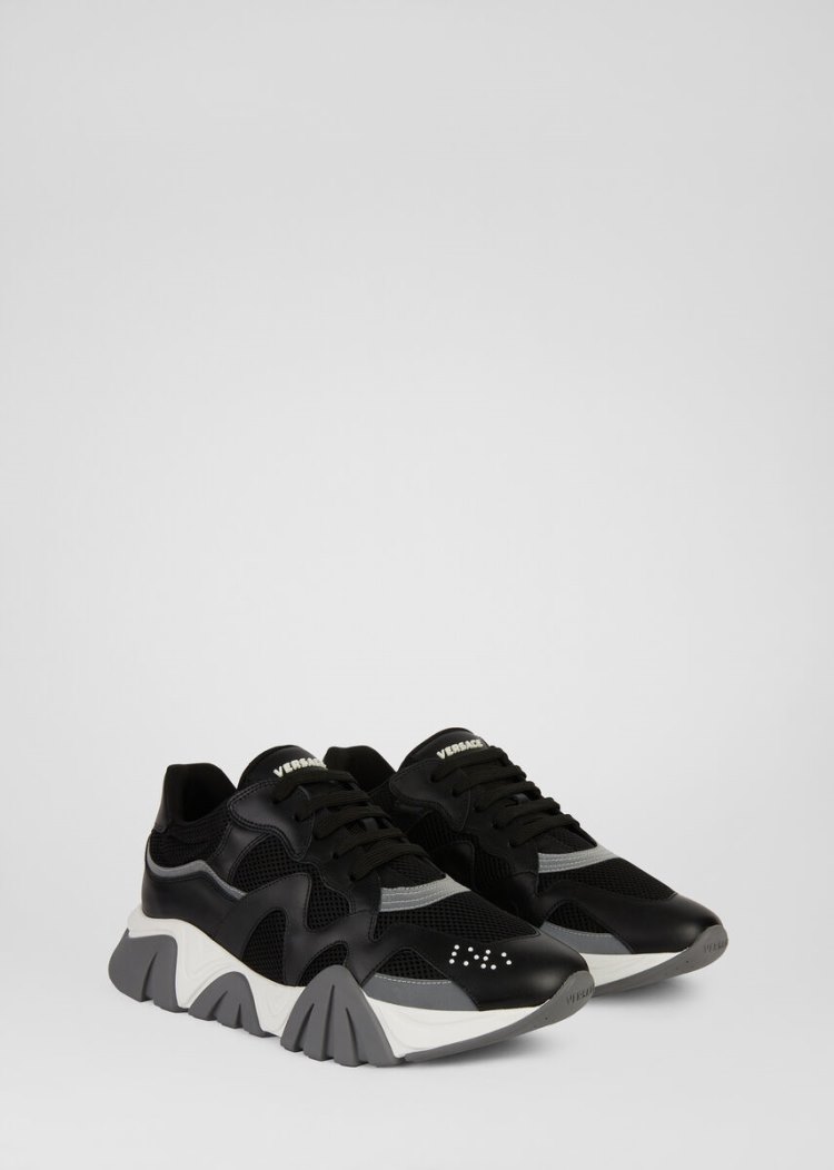 Versace Squalo Trainers αθλητικα ανδρικα μαυρα | OOTAOEK