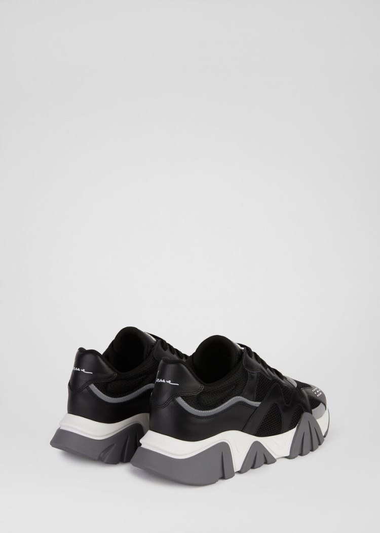 Versace Squalo Trainers αθλητικα ανδρικα μαυρα | OOTAOEK