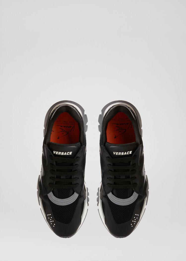 Versace Squalo Trainers αθλητικα ανδρικα μαυρα | OOTAOEK