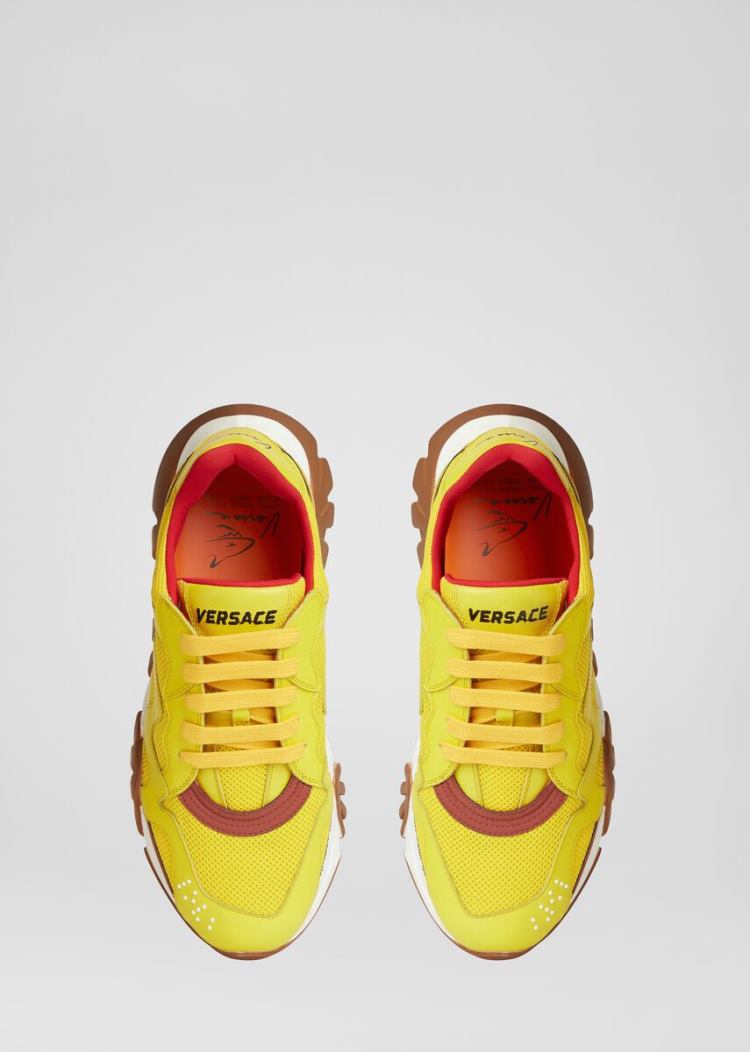 Versace Squalo Trainers αθλητικα ανδρικα κίτρινα | VUGGOSW