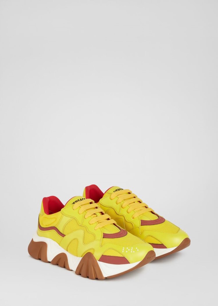 Versace Squalo Trainers αθλητικα ανδρικα κίτρινα | VUGGOSW