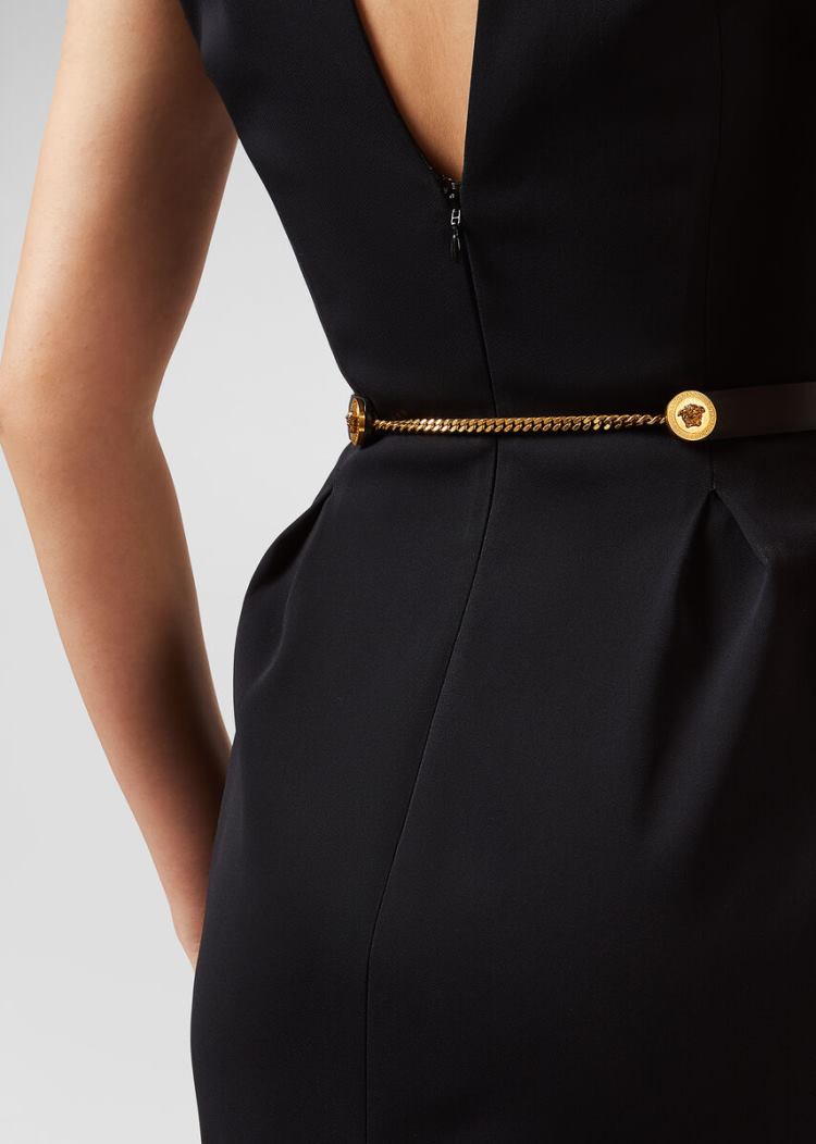 Versace Squared πόρπης waist Belt ζωνη γυναικεια μαυρα | 7MQ3FJP