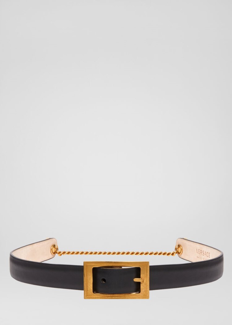 Versace Squared πόρπης waist Belt ζωνη γυναικεια μαυρα | 7MQ3FJP
