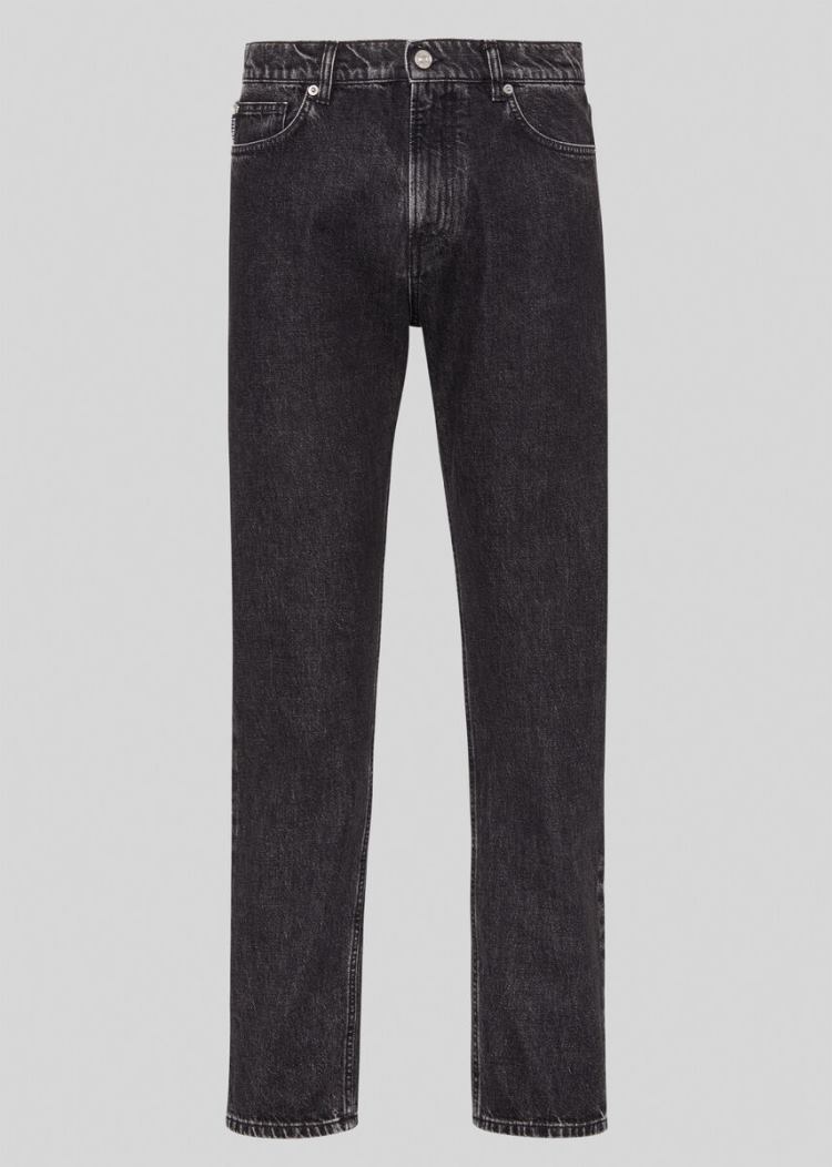 Versace Stone Wash Jeans τζιν παντελονι ανδρικα μαυρα | HTMBSIY