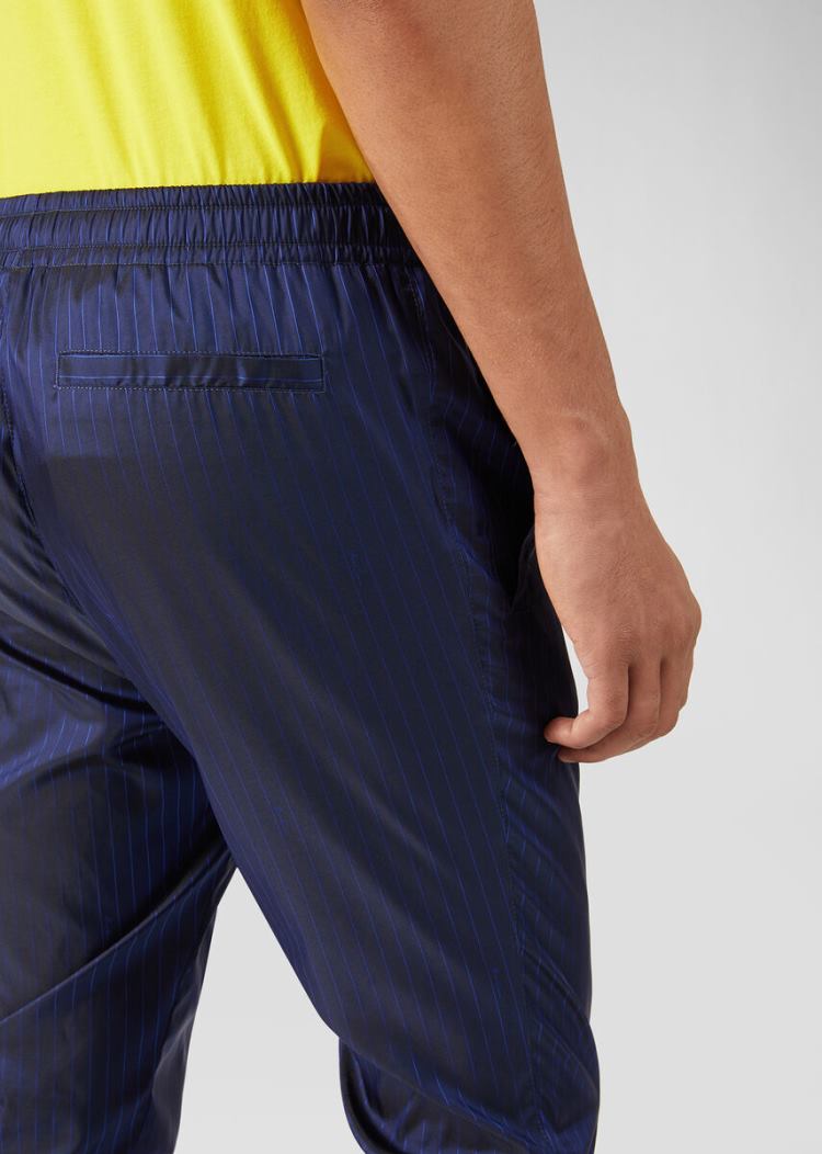 Versace Striped Trackpants παντελόνι ανδρικα μπλε | D6VYJIS