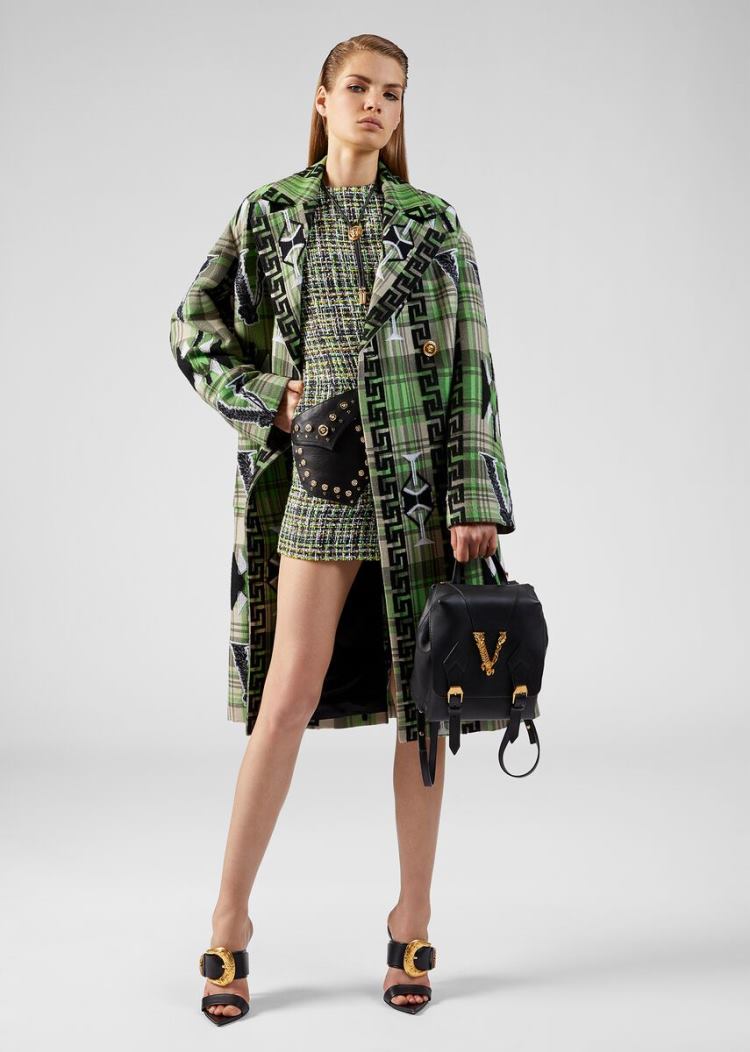 Versace Studded Tweed φορεμα φορεμα γυναικεια Πολύχρωμο | Z3H9QAD