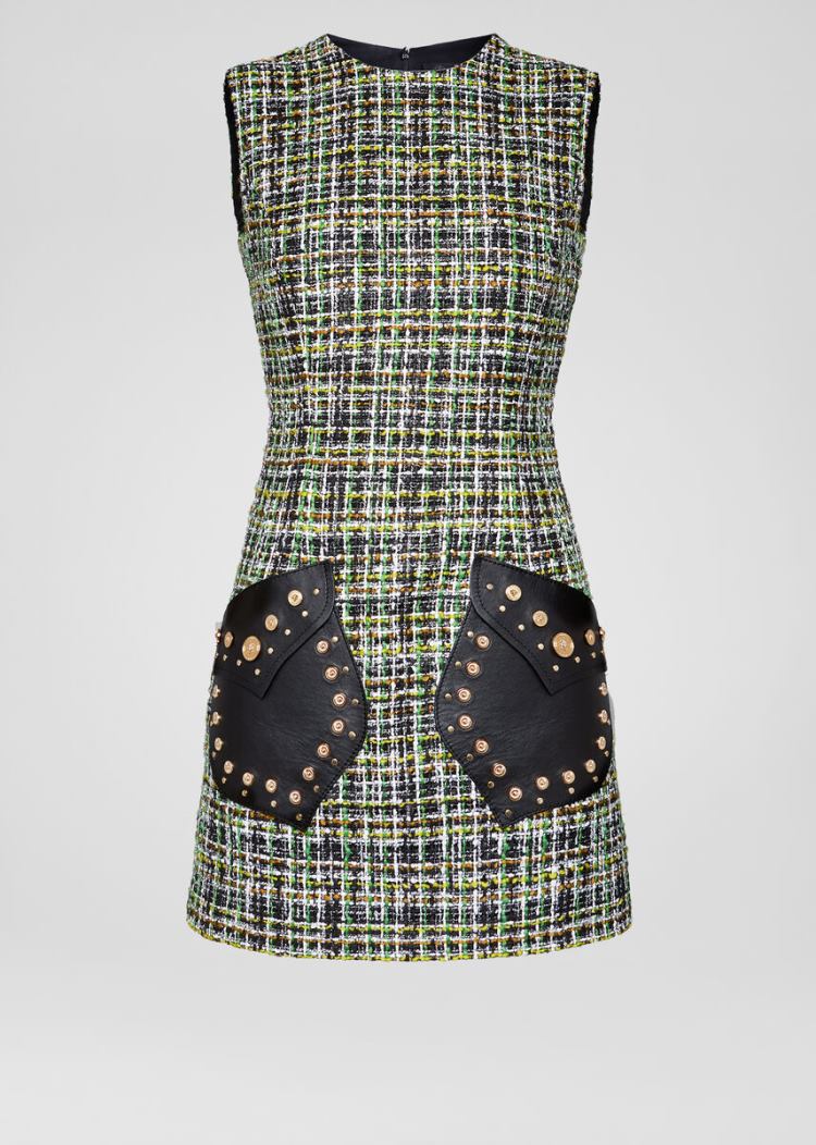 Versace Studded Tweed φορεμα φορεμα γυναικεια Πολύχρωμο | Z3H9QAD
