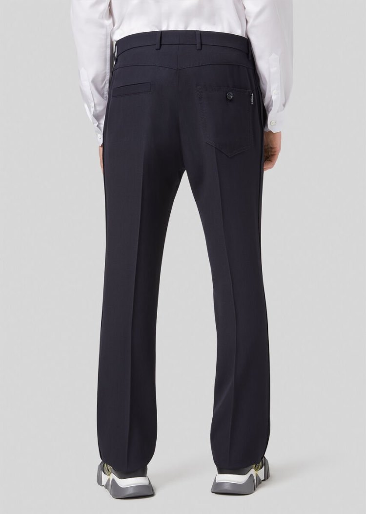 Versace Tailored Wool Trousers παντελόνι ανδρικα μπλε | TW1DH93