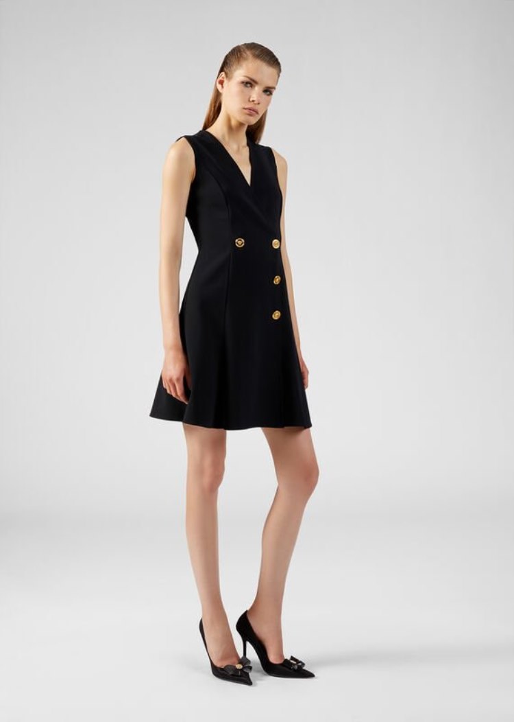 Versace Tailored φορεμα φορεμα γυναικεια μαυρα | HLSAAUC