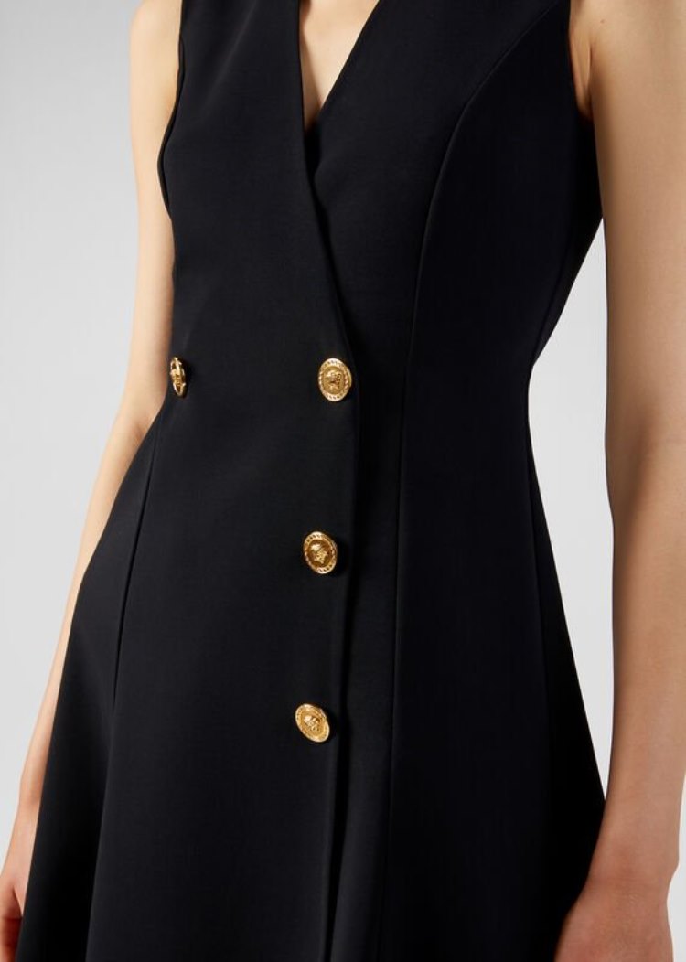 Versace Tailored φορεμα φορεμα γυναικεια μαυρα | HLSAAUC