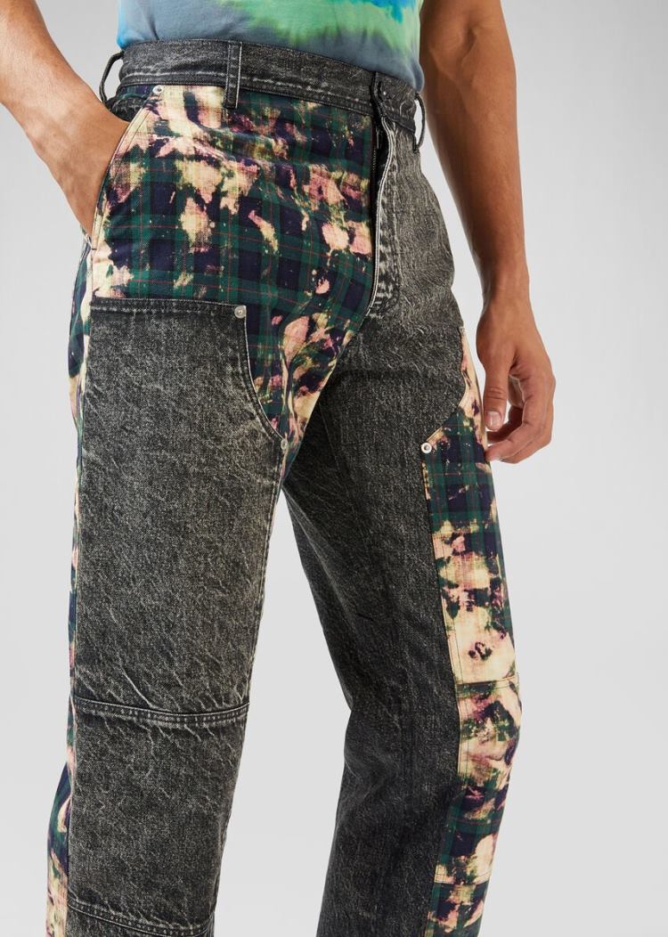 Versace Tartan Motif Jeans τζιν παντελονι ανδρικα Πολύχρωμο | BKRSP2G