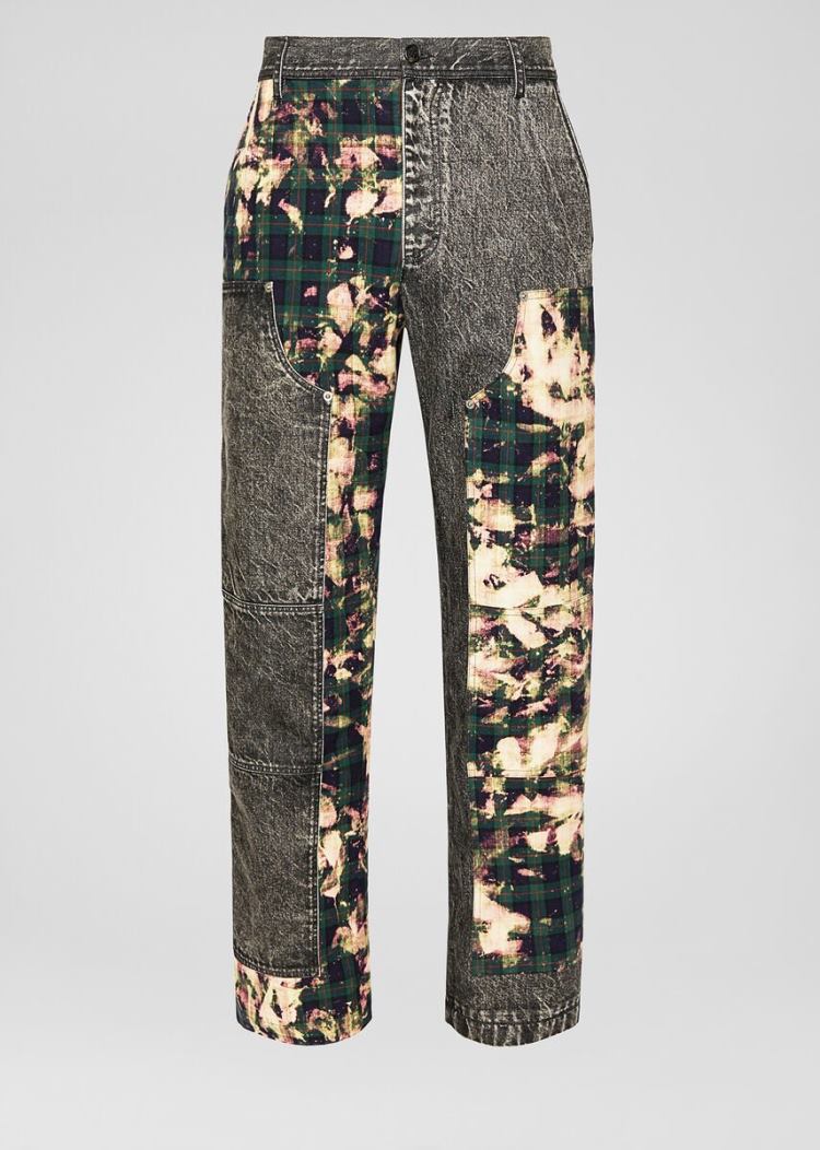 Versace Tartan Motif Jeans τζιν παντελονι ανδρικα Πολύχρωμο | BKRSP2G
