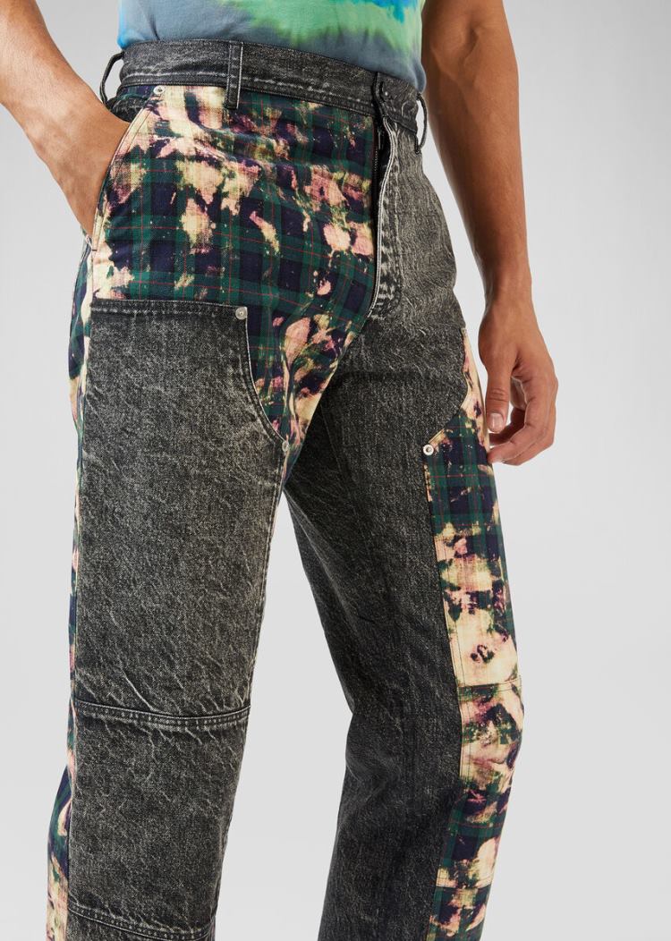 Versace Tartan Motif Jeans τζιν παντελονι ανδρικα Πολύχρωμο | X10IZ1E