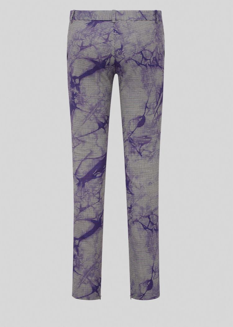 Versace Tie-Dye Houndstooth Trousers παντελόνι γυναικεια μωβ | NZQU3NV