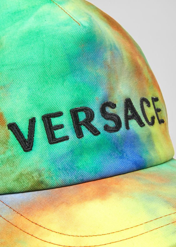 Versace Tie-Dye Print Logo Cap ρουχα παιδικα Πολύχρωμο | I1GBRY4