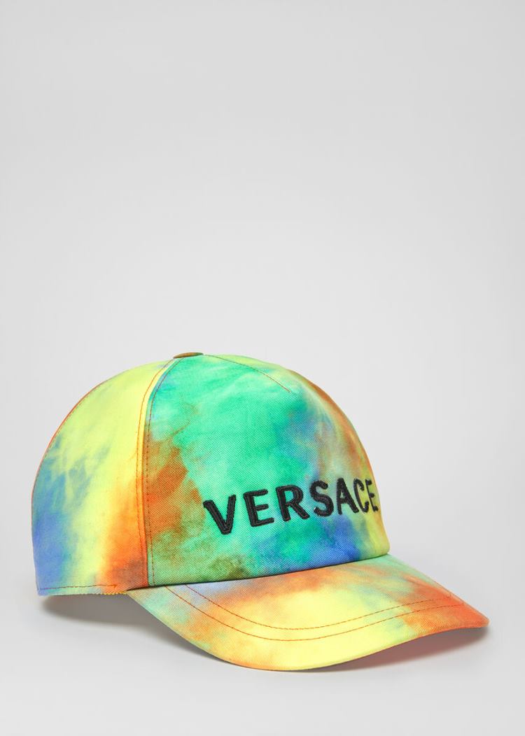 Versace Tie-Dye Print Logo Cap ρουχα παιδικα Πολύχρωμο | I1GBRY4