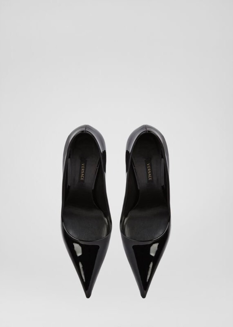Versace Transparent Heel Pumps γοβεσ γυναικεια μαυρα | DEAGMQC