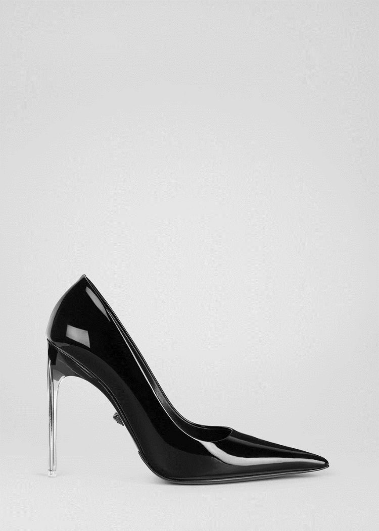 Versace Transparent Heel Pumps γοβεσ γυναικεια μαυρα | DEAGMQC