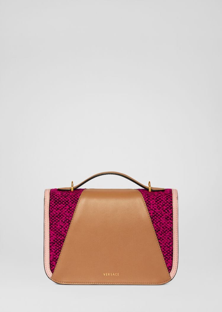 Versace Tweed Virtus Shoulder Bag Virtus Bag γυναικεια Πολύχρωμο | OOBIO5E