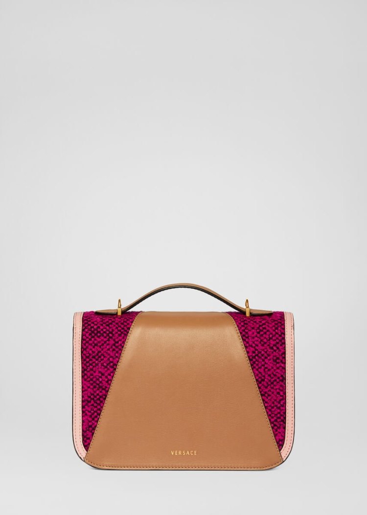 Versace Tweed Virtus Shoulder Bag τσάντεσ ώμου γυναικεια Πολύχρωμο | 7I3BOZG