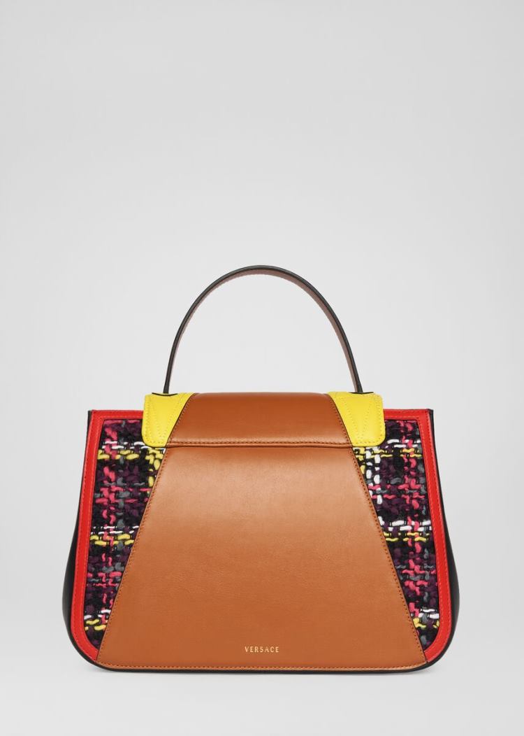 Versace Tweed Virtus Top Handle Bag Handle Bag γυναικεια Πολύχρωμο | HS3ZOM2