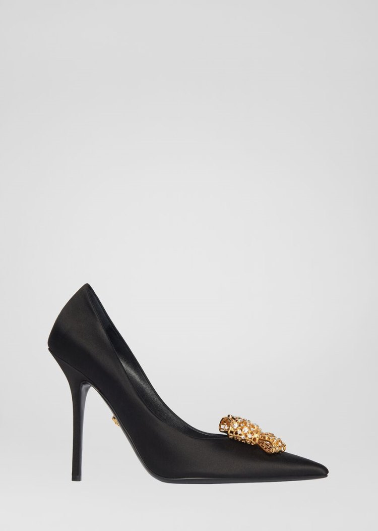 Versace V-Bow Pumps γοβεσ γυναικεια μαυρα | 7FKST1X