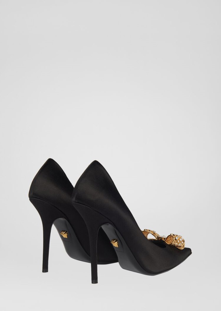 Versace V-Bow Pumps γοβεσ γυναικεια μαυρα | 7FKST1X