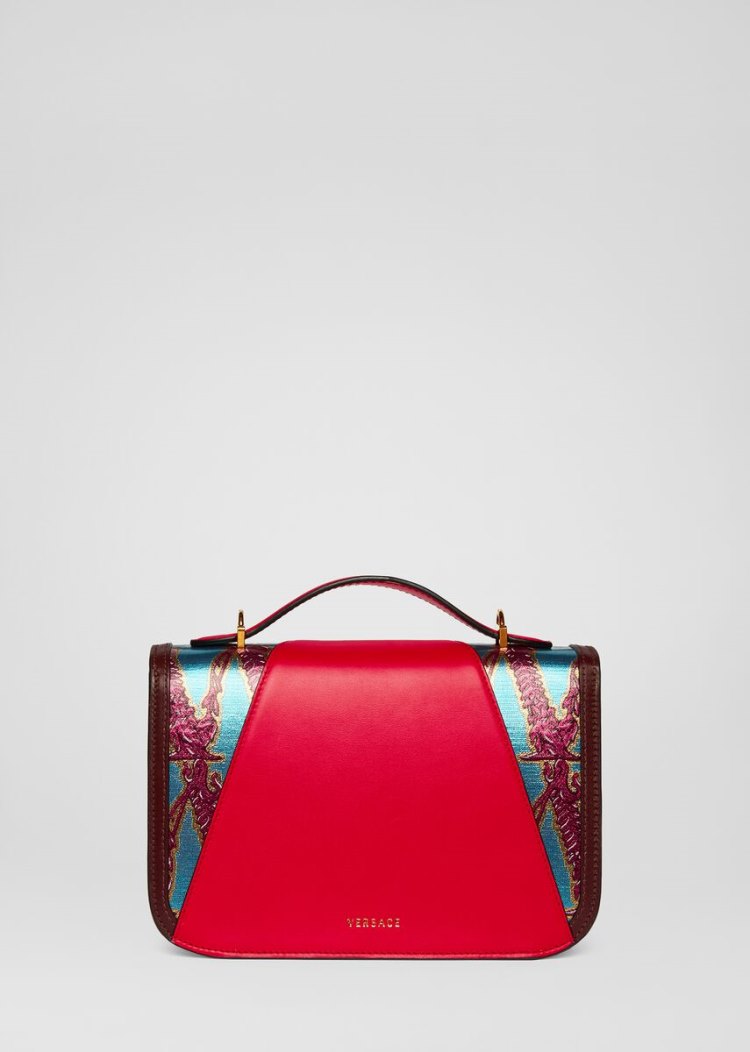 Versace V-Jacquard Virtus Shoulder Bag Virtus Bag γυναικεια Πολύχρωμο | ZB8ALS4