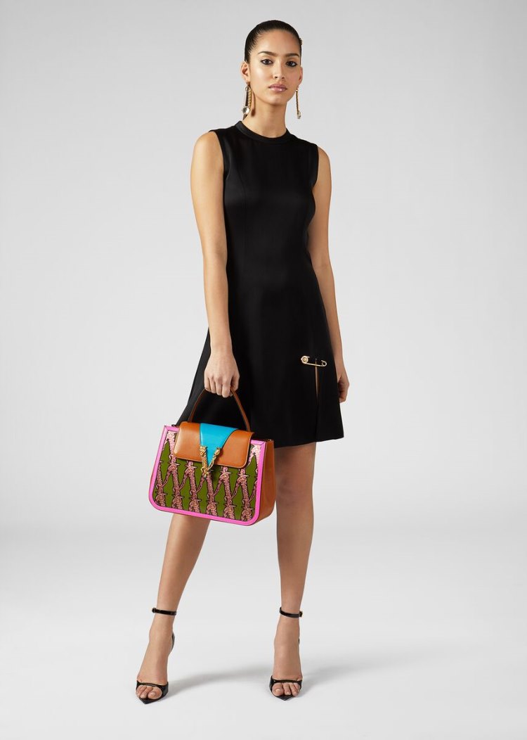 Versace V-Jacquard Virtus Top Handle Bag Handle Bag γυναικεια Πολύχρωμο | 8ZKX0LE