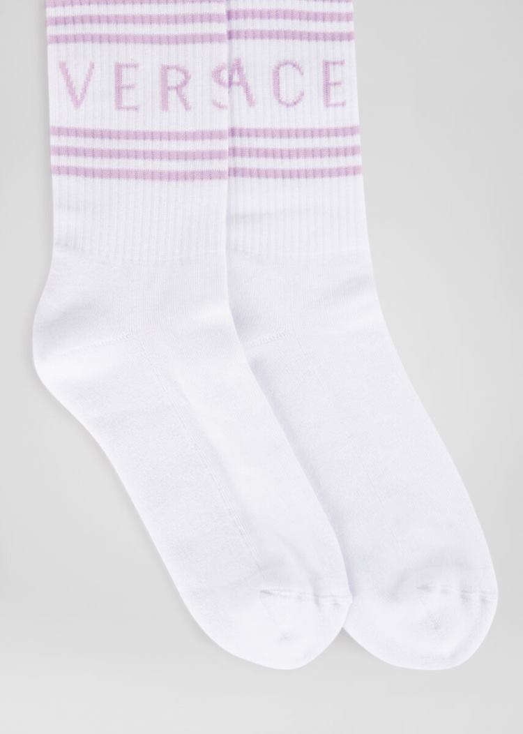 Versace Vintage Logo Socks καλτσεσ γυναικεια γκρι | EXXEST0