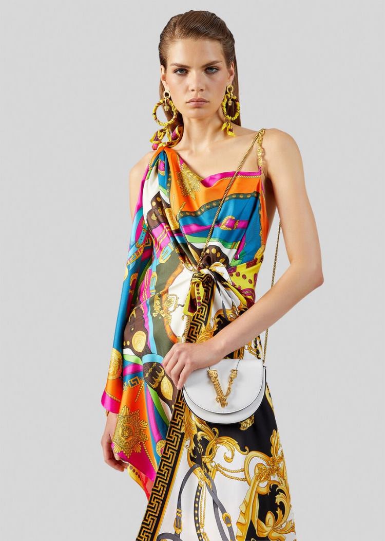 Versace Virtus Belt Bag Τσαντα Μεσησ γυναικεια ασπρα | 3K9NTDM
