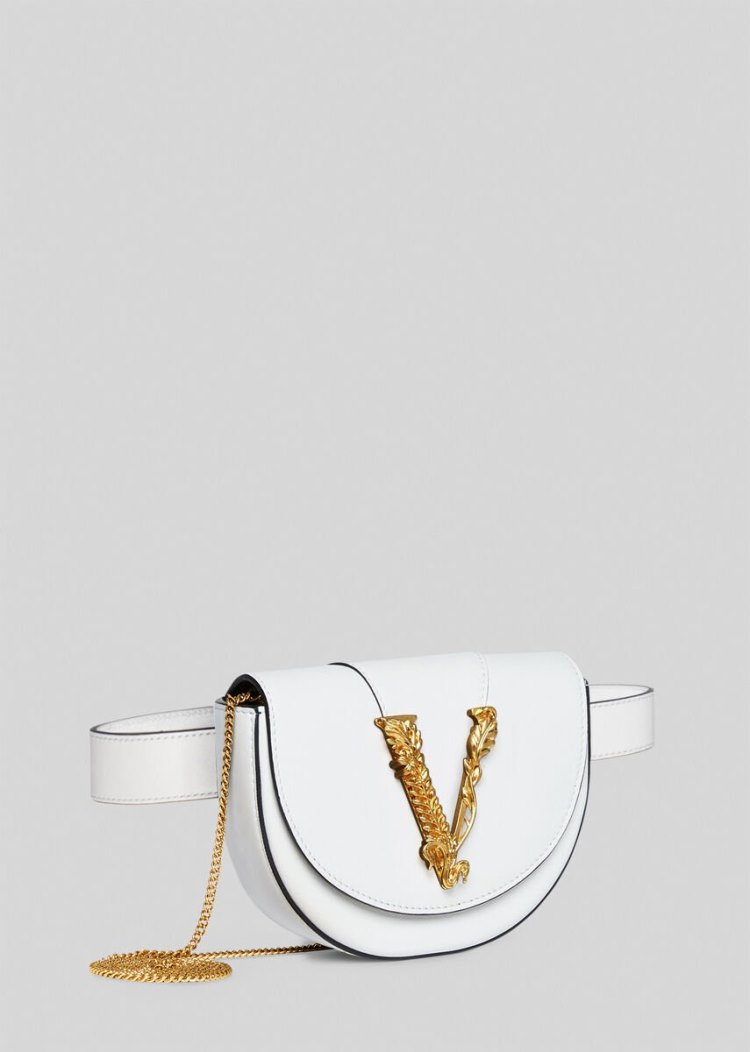 Versace Virtus Belt Bag Τσαντα Μεσησ γυναικεια ασπρα | 3K9NTDM