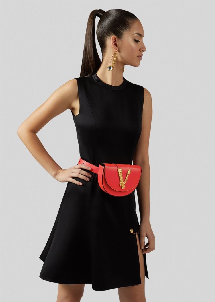 Versace Virtus Belt Bag Τσαντα Μεσησ γυναικεια κοκκινα | DXVS65H